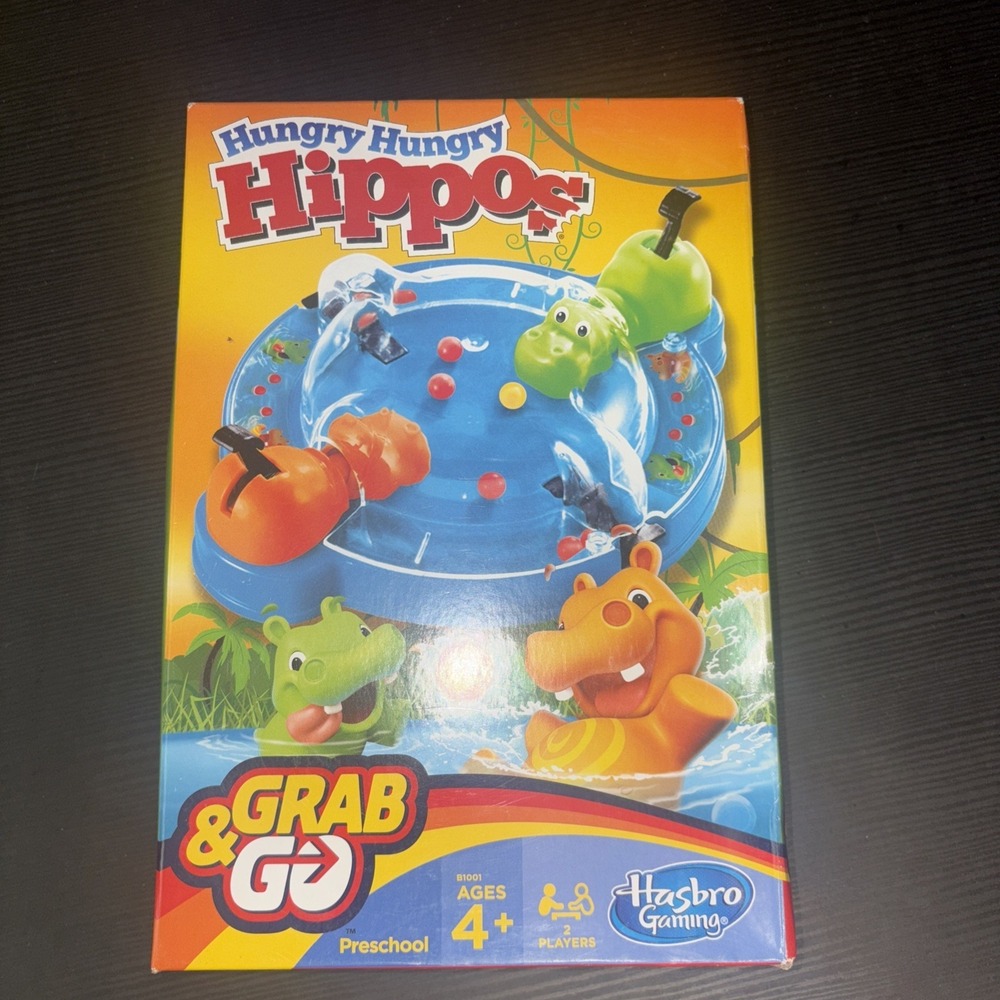 Hungry Hungry Hippos Grab & Go Travel Size Game BRAND NEW